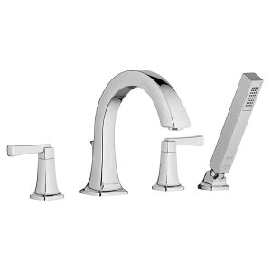 Townsend Bathtub Faucet With Lever Handles and Personal Shower for Flash Rough-In Valve