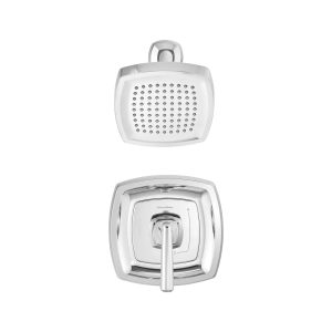 Edgemere 2.5 gpm/9.5 L/min Shower Trim Kit With Showerhead, Double Ceramic Pressure Balance Cartridge With Lever Handle