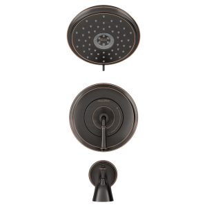 Delancey 2.5 gpm/9.4 L/min Tub and Shower Trim Kit With 4-Function Showerhead and Lever Handle