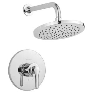 Studio S 1.8 gpm/6.8 L/min  Shower Trim Kit With Rain Showerhead, Double Ceramic Pressure Balance Cartridge With Lever Handle
