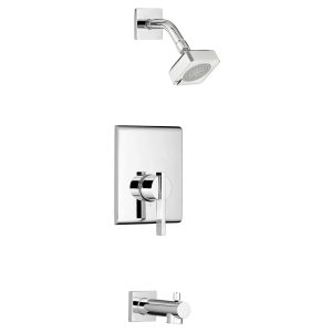 Times Square 1.75 gpm/6.6 L/min Tub and Shower Trim Kit With Water-Saving Showerhead, Double Ceramic Pressure Balance Cartridge With Lever Handle