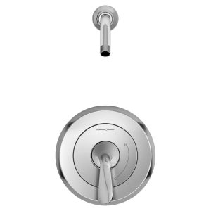Fluent Shower Trim Kit Less Showerhead With Double Ceramic Pressure Balance Cartridge With Lever Handle