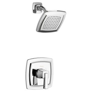 Townsend 2.5 gpm/9.5L/min Shower Trim Kit With Rain Showerhead, Double Ceramic Pressure Balance Cartridge With Lever Handle