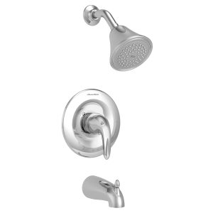 Reliant 3 2.5 gpm/9.5 L/min Tub and Shower Trim Kit With Showerhead, Double Ceramic Pressure Balance Cartridge With Lever Handle