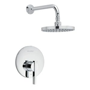 Berwick 2.5 gpm/9.5 L/min Shower Trim Kit With Rain Showerhead, Double Ceramic Pressure Balance Cartridge and Lever Handle