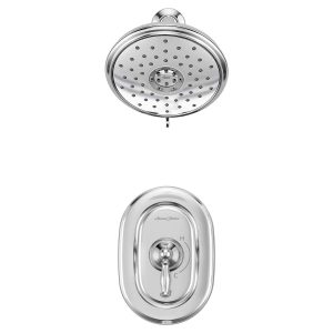Quentin 1.8 gpm /6.8 L/min Shower Trim Kit With Water-Saving Showerhead, Double Ceramic Pressure Balance Cartridge With Lever Handle
