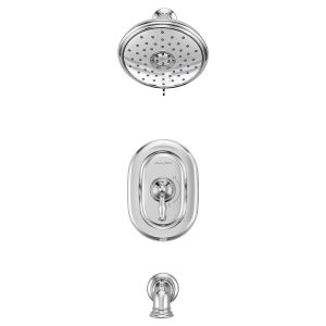 Quentin 1.8 gpm /6.8 L/min Tub and Shower Trim Kit With Water-Saving Showerhead, Double Ceramic Pressure Balance Cartridge With Lever Handle