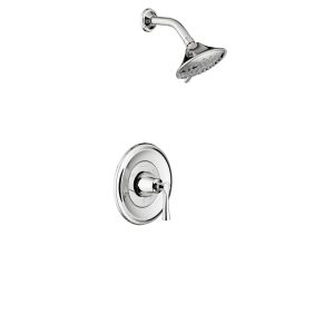 Estate 2.5 gpm/9.5 L/min Shower Trim Kit With 3-Function Showerhead, Double Ceramic Pressure Balance Cartridge With Lever Handle