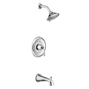 Estate 2.5 gpm/9.5 L/min Tub and Shower Trim Kit With 3-Function Showerhead, Double Ceramic Pressure Balance Cartridge With Lever Handle