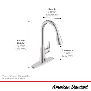 Colony PRO Touchless Single-Handle Pull-Down Dual Spray Kitchen Faucet 1.5 gpm/5.7 L/min