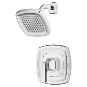 Crawford 2.5 gpm/9.5 L/min Shower Trim Kit With Showerhead, Double Ceramic Pressure Balance Cartridge With Lever Handle