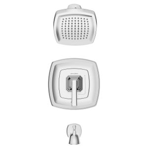Crawford 2.5 gpm/9.5 L/min Tub and Shower Trim Kit With Showerhead, Double Ceramic Pressure Balance Cartridge With Lever Handle