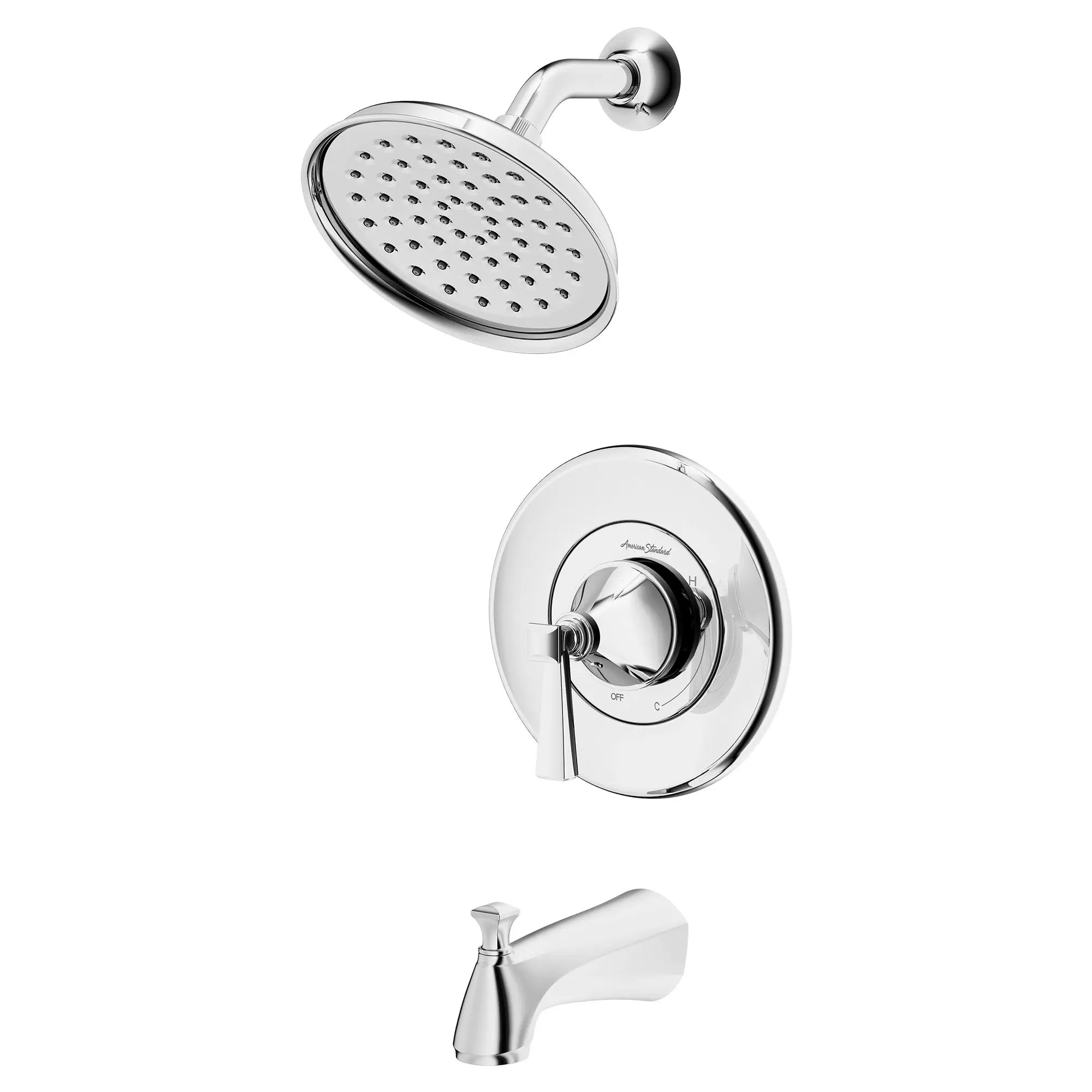 Glenmere 2.5 gpm/6.8 L/min Tub and Shower Trim Kit With Showerhead, Double Ceramic Pressure Balance Cartridge