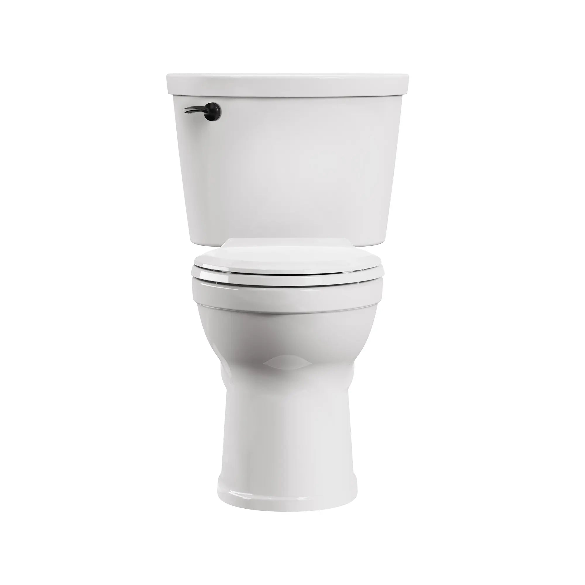 Champion PRO Two-Piece 1.28 gpf/4.8 Lpf Chair Height Elongated Toilet With Matte Black Trip Lever Less Seat