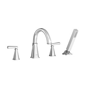 Edgemere Bathtub Faucet With Lever Handles and Personal Shower for Flash Rough-In Valve
