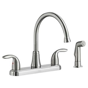 Fairport 2-Handle Kitchen Faucet W/ Spray Ss