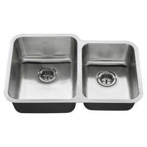 Danville 31 x 20-Inch 60/40 Stainless Steel Double-Bowl Kitchen Sink