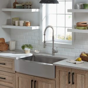 Edgewater 33 x 22-Inch Stainless Steel 1-Hole Dual Mount Single-Bowl Kitchen Sink