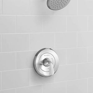 Fluent 1.8 gpm/6.8 L/min Shower Trim Kit With Water-Saving Showerhead, Double Ceramic Pressure Balance Cartridge With Lever Handle